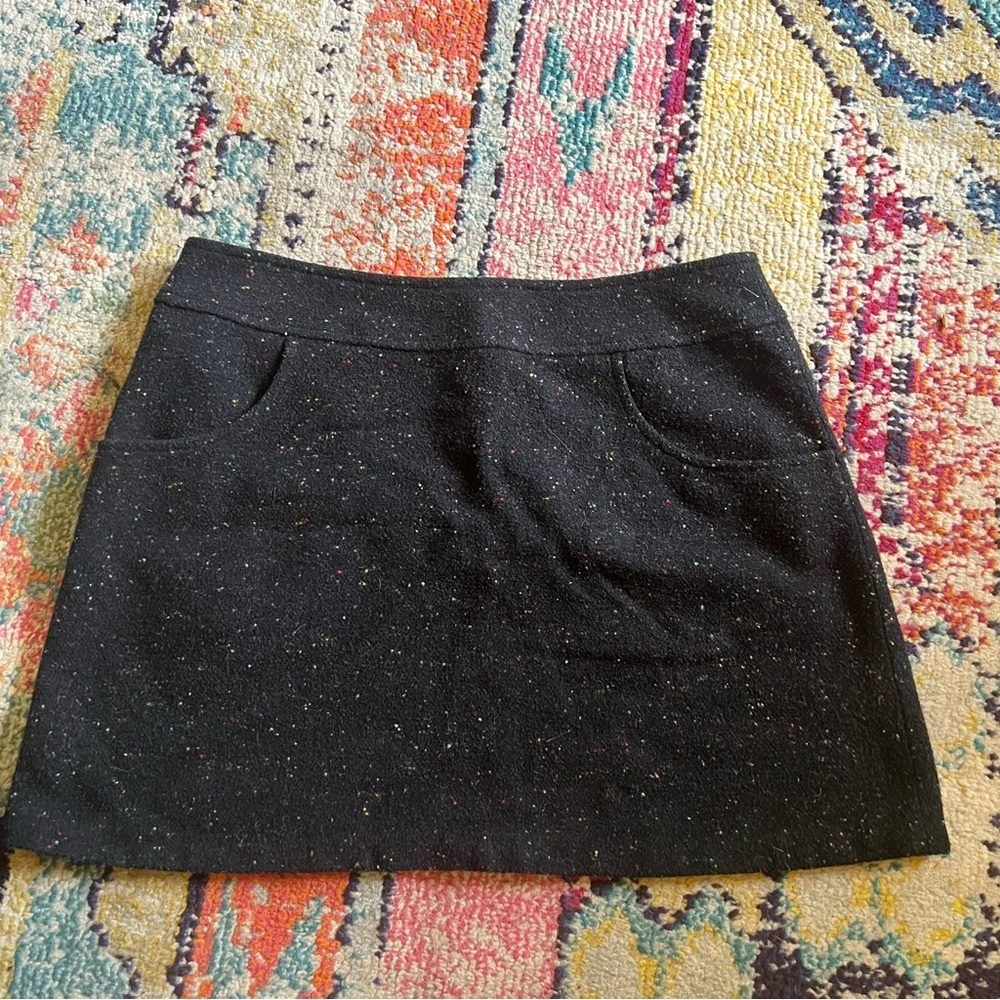 Vintage Express made in Italy wool blend mini skirt size 13-14